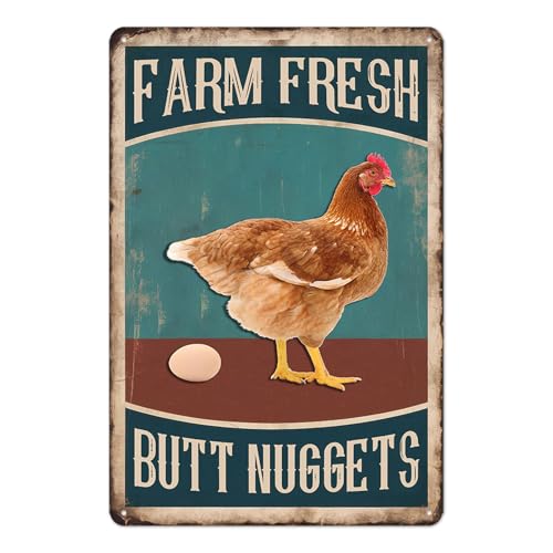 Chicken Coop Metal Signs for Outdoor (a01)