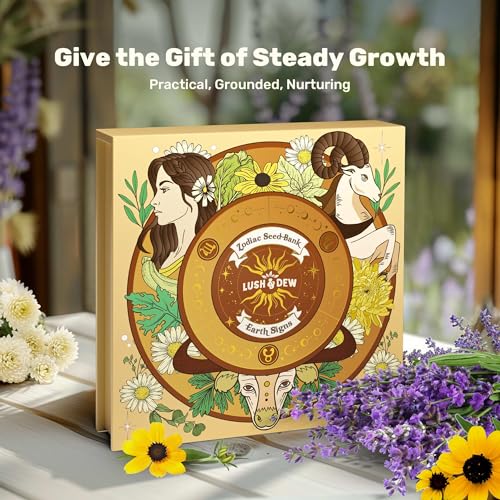 Lush&Dew Zodiac Garden Seed Bank Earth Sign (16 Count)