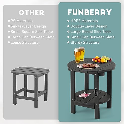 Outdoor Adirondack Side Table Set of 2