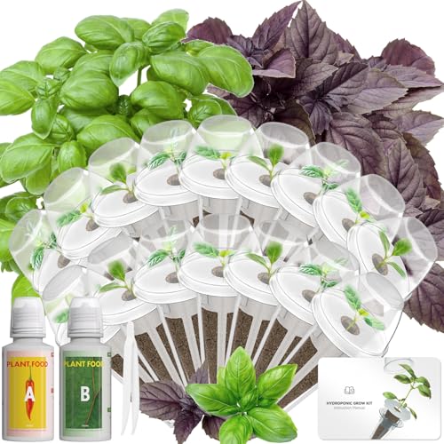 Herb Seed Pod Kit Compatible with AeroGarden Hydroponics Growing System (16-pods / Basil)