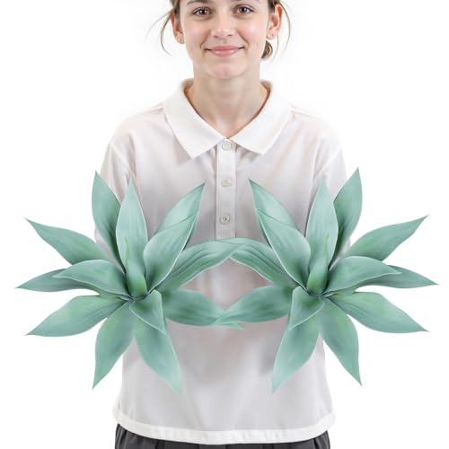 Artificial Outdoor Blue Agave Plant (2 Count)