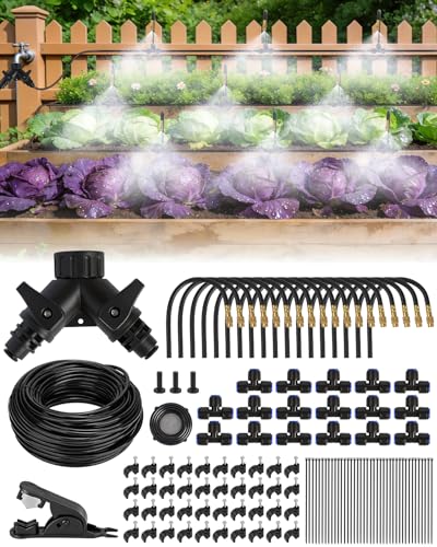 120FT Drip Irrigation System for Garden with 18 Nozzles (120FT)