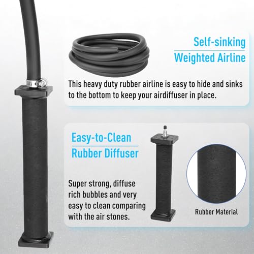 Koi Pond Aerator Pond Air Pump for Outdoor Ponds 10000