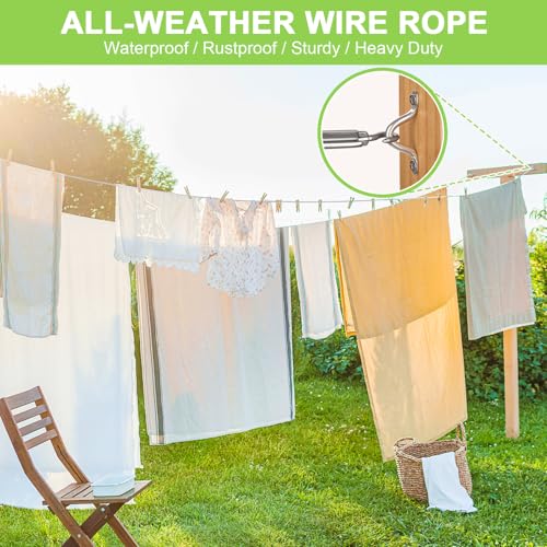 120ft 1 16" Stainless Steel Wire Rope Kit