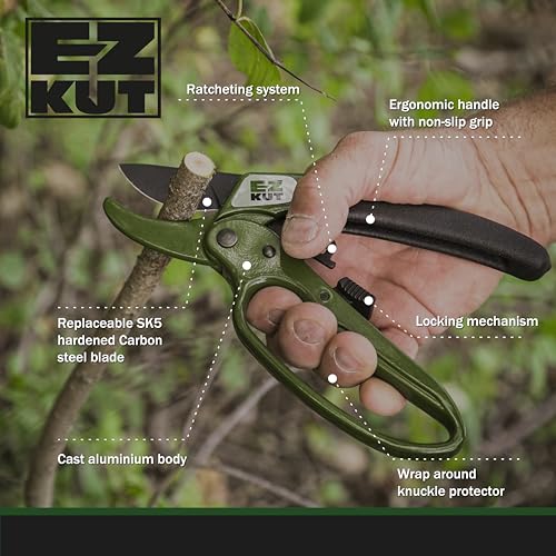 Heavy Duty Pruning Shears Green