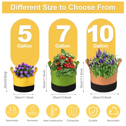Grow Bags 5 Gallon (6 Count)