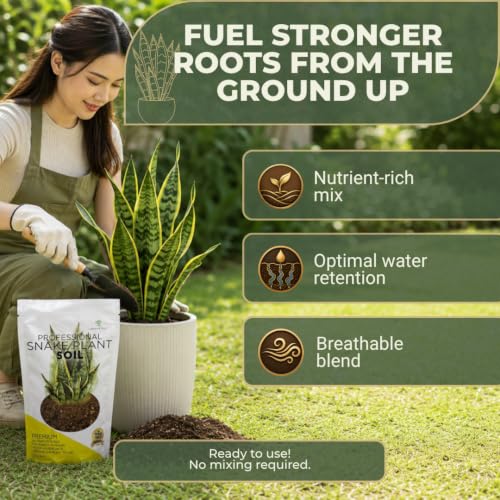 Leaves & Soul Snake Plant Potting Soil 8.2 Qt for Snake Plants Indoor (Snake Plant Soil / 8.2 Quarts)