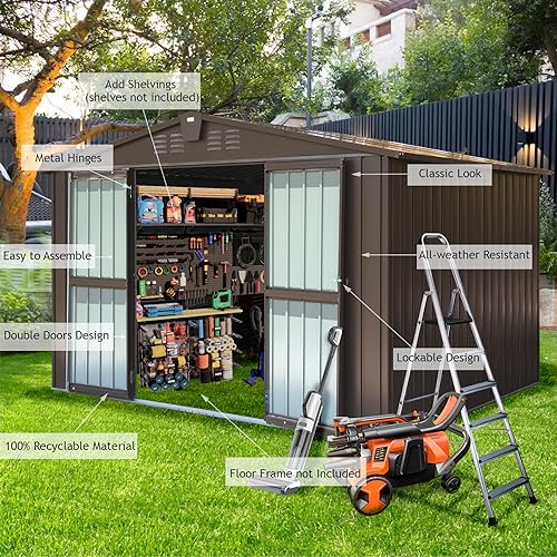 Domi Outdoor Storage Shed 10' x 8’