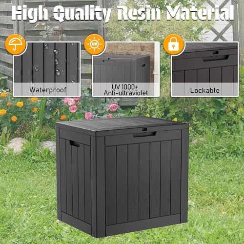 35 Gal Outdoor Storage Box Waterproof Lockable