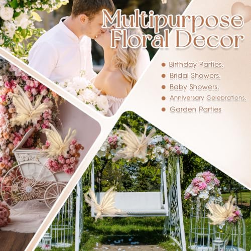 3 Pcs 19.7in Giant Butterfly Decoration for Wedding Reception (Butterfly / Gold)