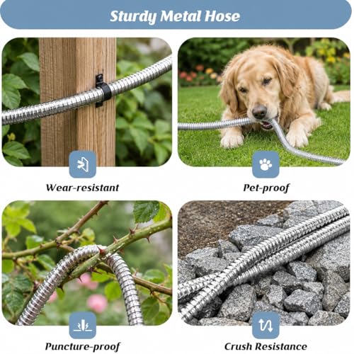 Garden Hose 100ft (silvery / 100ft)