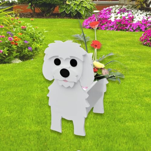Maltese Dog Planter Pots