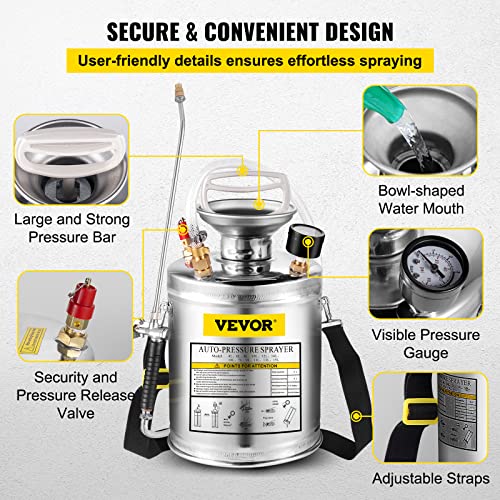 1 Gallon Stainless Steel Pump Sprayer