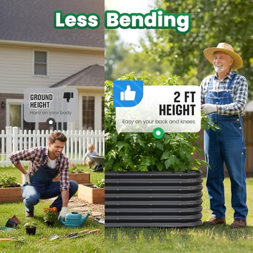 Galvanized Oval Raised Garden Bed Kit