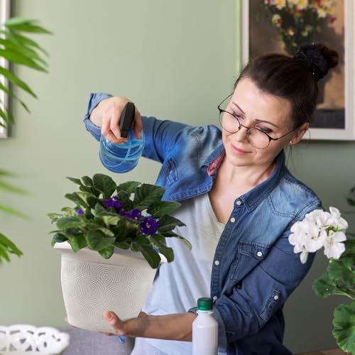 8 Inch Flower Pots Planters for Indoor Outdoor Plants (White / 8 inch-4 pack)