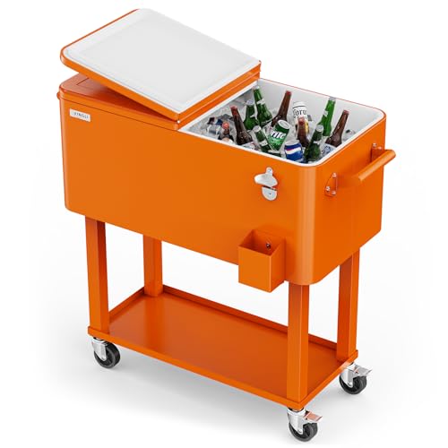 80 Quart Rolling Ice Chest