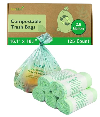 2.6 Gallon Compostable Food Scrap Bags (125 Count)
