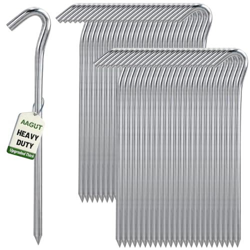 Metal Tent Stakes Heavy Duty 9 Inch (9" x 50 Pcs - 6mm)