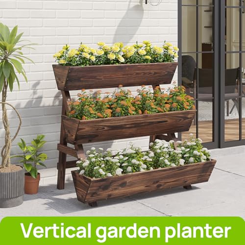 Vertical Garden Planter Tiered Planter 3 Tier Raised Garden Bed Outdoor