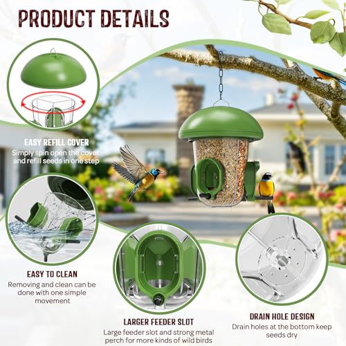 LONA Bird Feeder with 3 Compartments