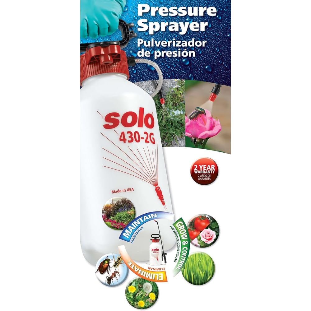 430-2G 2-Gallon Handheld Sprayer with Viton® Seals in Key Locations (256 Fl Oz)