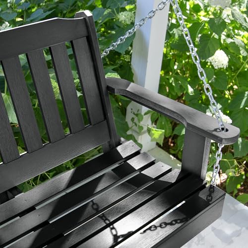 AD-PORL1-BKE Lehigh Porch Swing, 5 Feet, Black (Black)