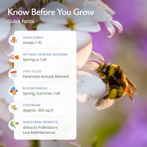 Bee & Butterfly Wildflower Seed Mix (30000 Count)