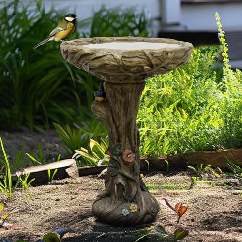 25.5” H Concrete Birdbaths for Outdoors