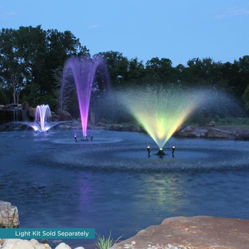1 3 HP Floating Fountain & Aerator for Ponds and Lakes with 100 ft Cord