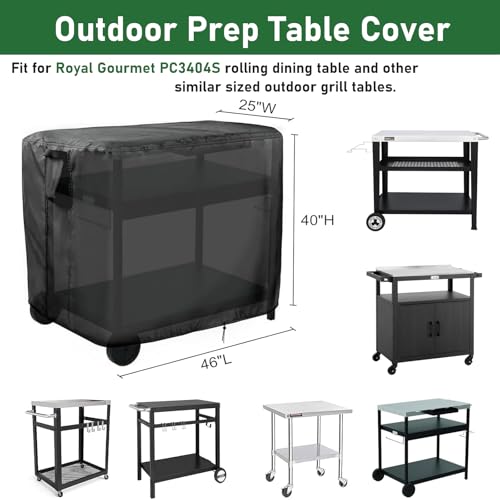 Prep Table Cover 46" for Expert Grill Outdoor Food Prep Cart