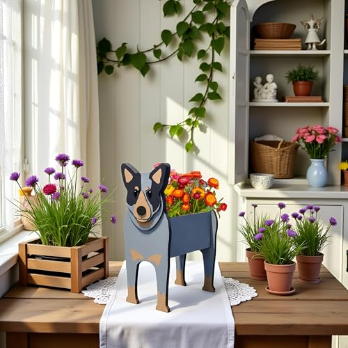 Australian Cattle Dog Planter Pots