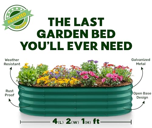 Galvanized Raised Garden Beds Outdoor (2 Count)