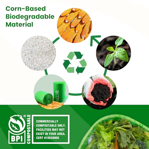 13 Gallon Compostable Trash Bags (50 Count)
