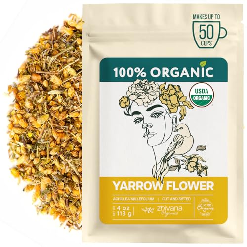 Yarrow Flower Tea Organic 4oz (4 Ounce)