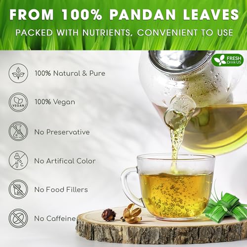 Premium 30 Bags Pandan Leaf Tea (30 Tea Bags)