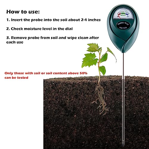 2 Pack Soil Moisture Meter for House Plants