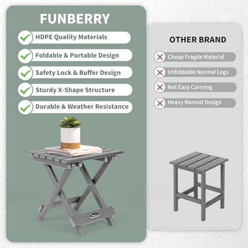 Outdoor Folding Adirondack Side Table