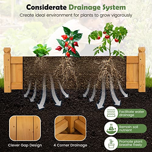 2 Pcs Raised Garden Bed (Orange / 43.5”x16”x14”)