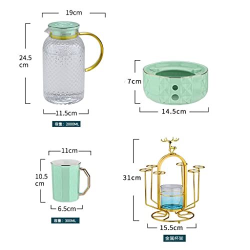 Water Cup Set Afternoon Tea Tea Set Water Set Home Living Room Nordic Ceramic Tea Cup Flower Teapot