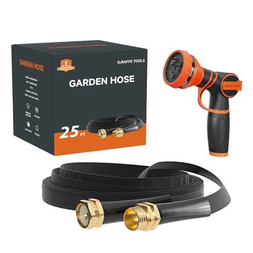 Garden Hose 25FT Lightweight Lay Flat Water Hose