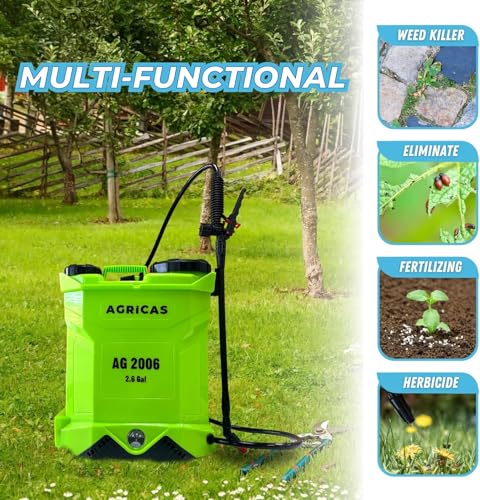Battery Powered Backpack Sprayer 2.6 Gallon
