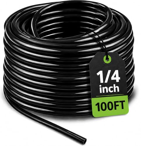 100FT 1 4” Drip Irrigation Tubing (100 Foot)
