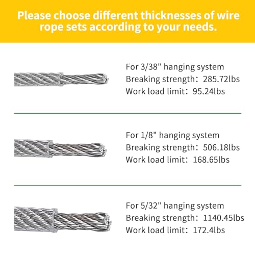 5 32" Wire Cable Rope Kit (200 Foot)