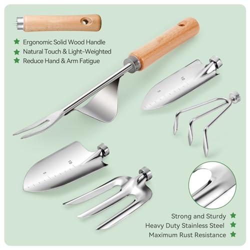 Heavy Duty Gardening Tools with Handbag