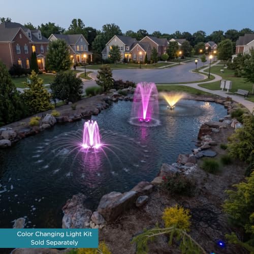 1.2 HP Floating Fountain & Aerator for Ponds and Lakes with 100 ft Cord