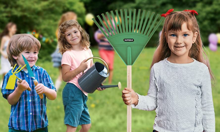 Kids Leaf Rake (Green)