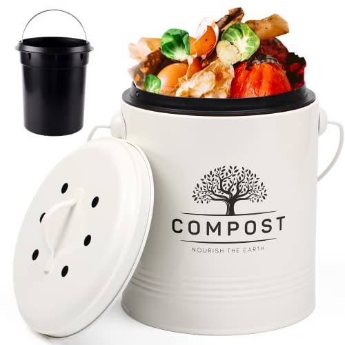 1.3 Gal Kitchen Compost Bin with Lid