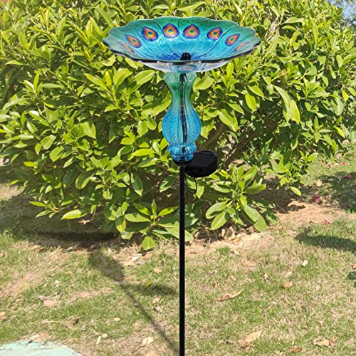 Peacock Bird Bath for Outdoor