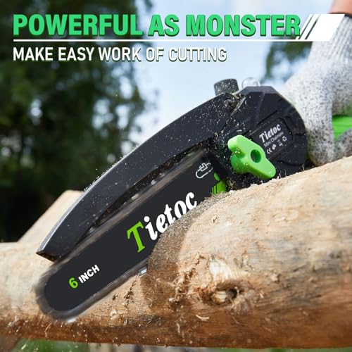 Chainsaw 6 Inch Mini Electric Chainsaw Cordless Battery Powered