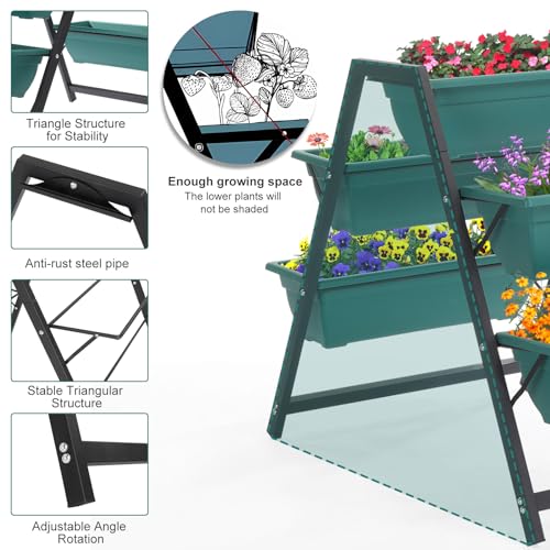 Green Raised Garden Planter Bed (5 Count)